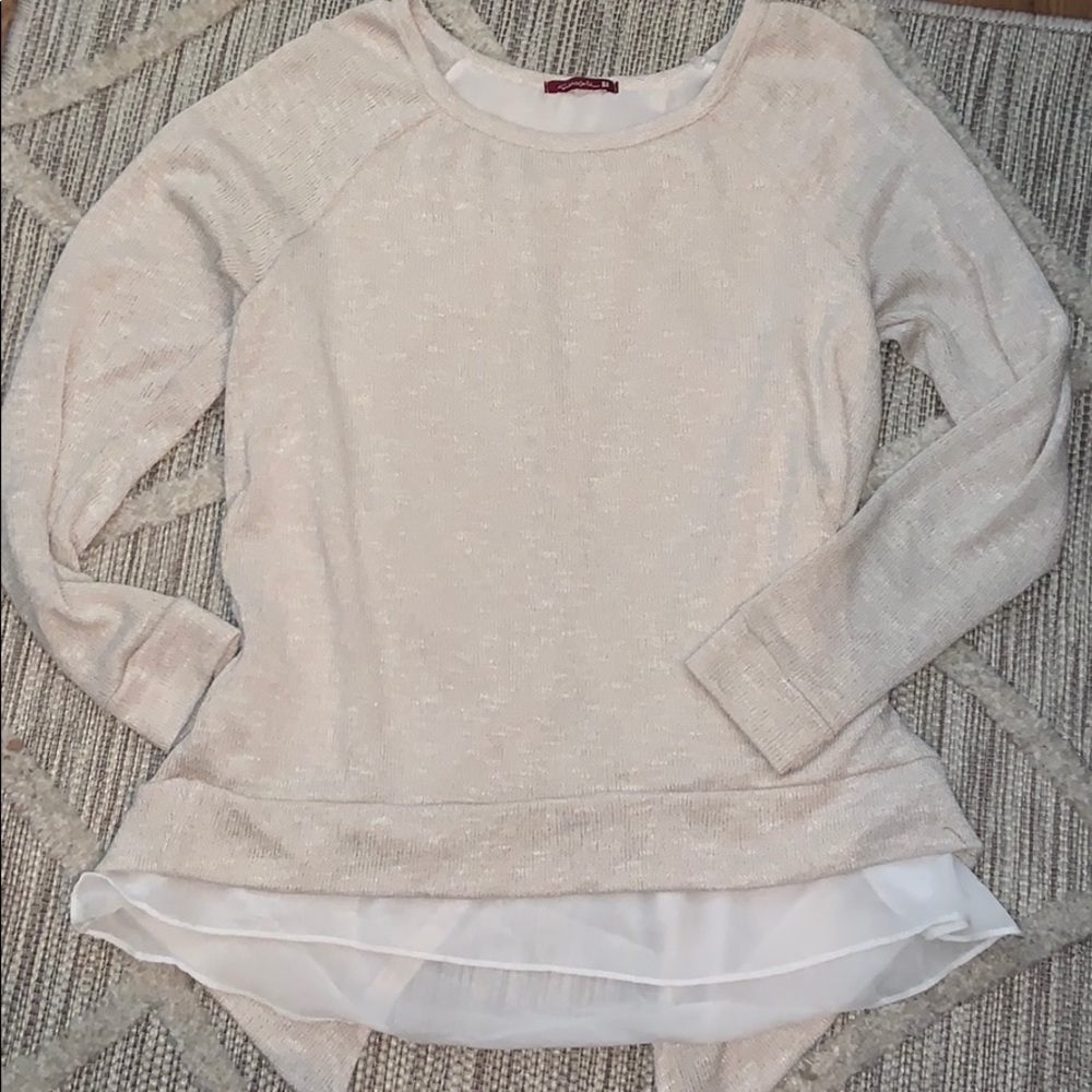 Cream double layer top